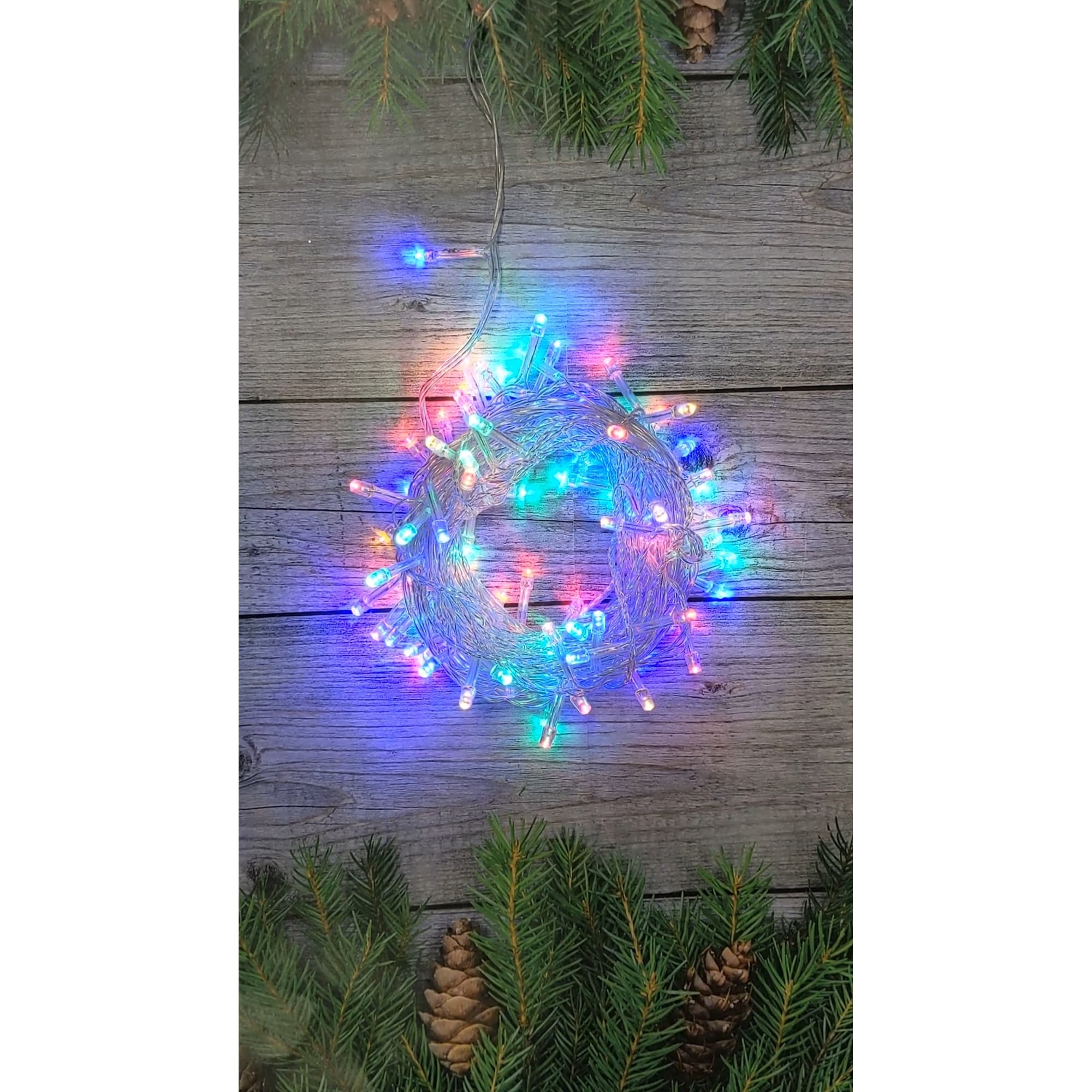 82839214 Электрогирлянда комнатная «Нить» 10 м 100 LED мультисвет 8 режимов Santreyd  - Вид №5