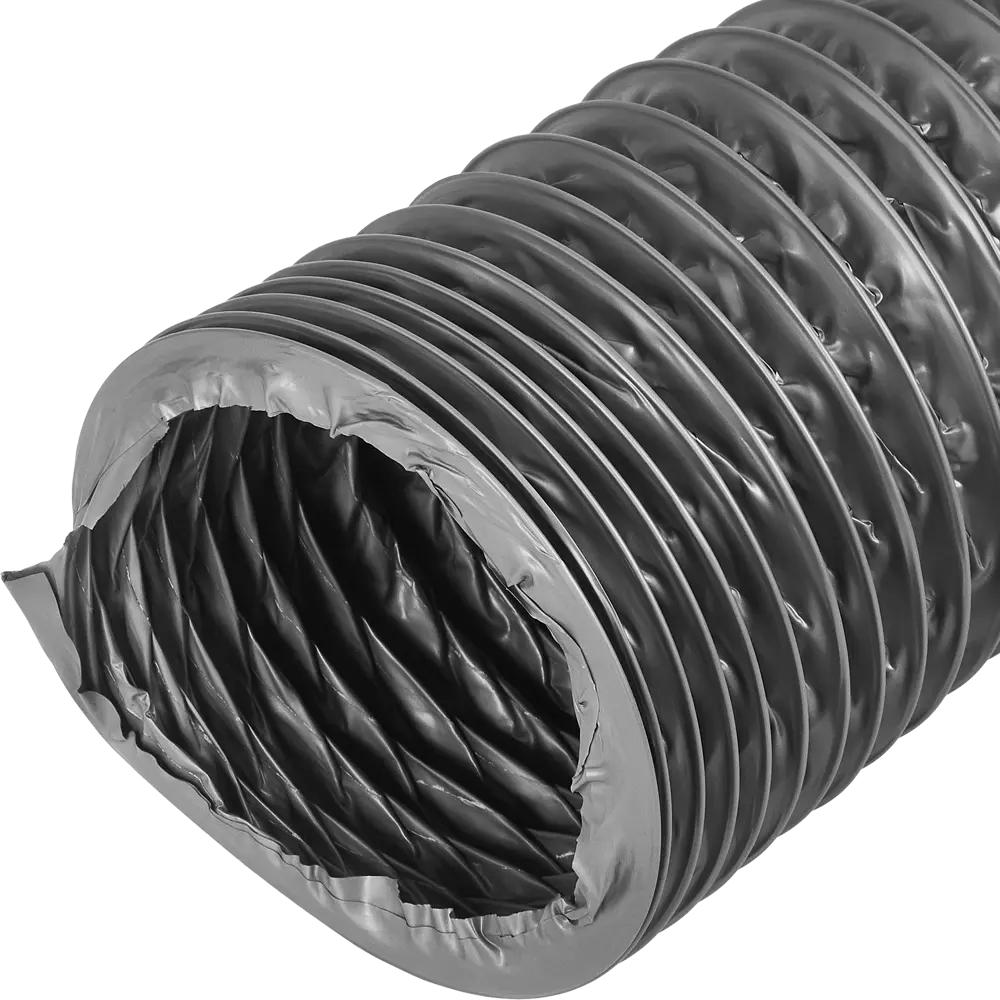 Воздухоотвод гибкий Era D100 мм ПВХ цвет серый STLM-2157538