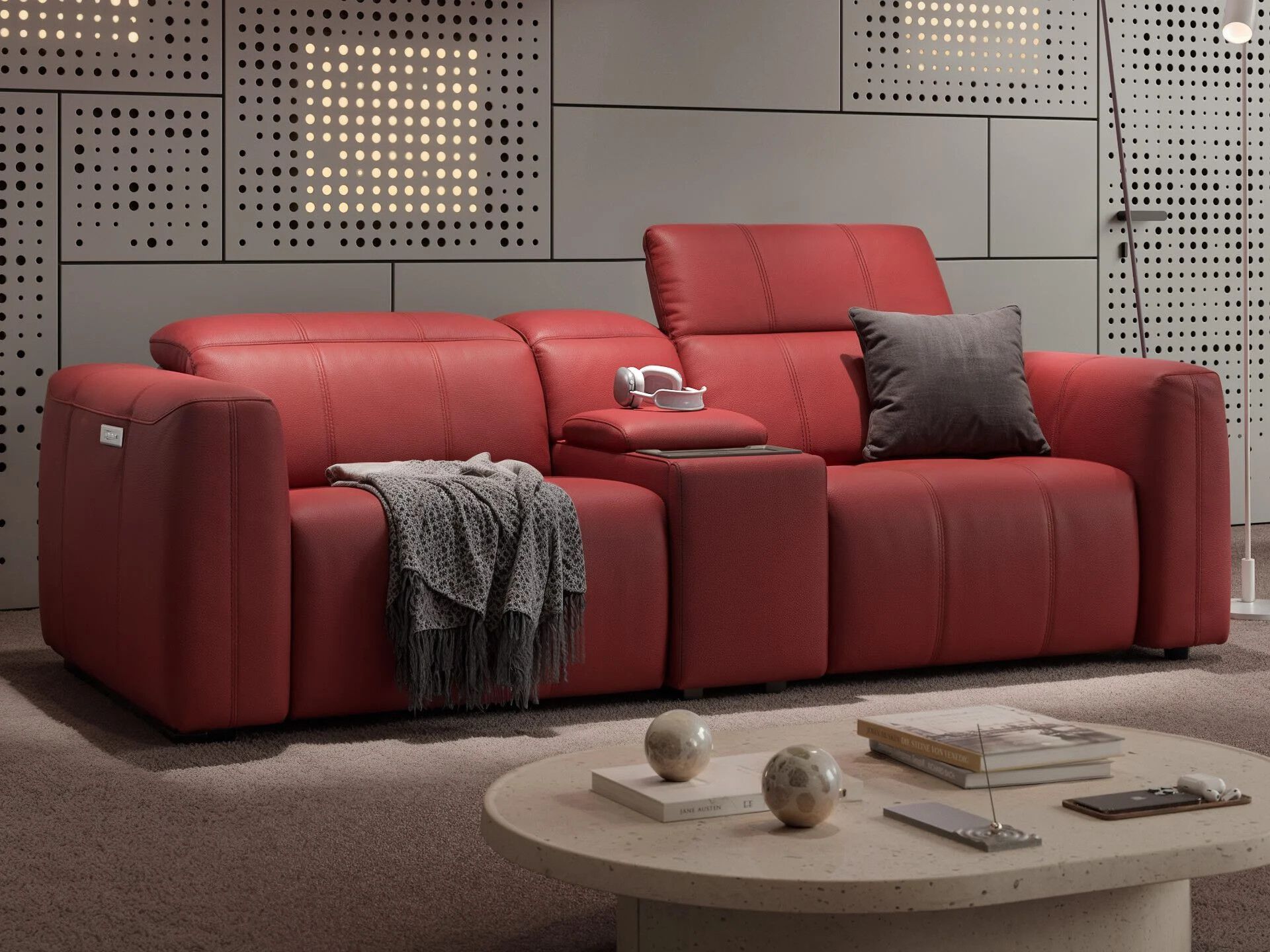 2-местный кожаный диван Sofanella Florida Kino ARCH-00012323 - Вид №1