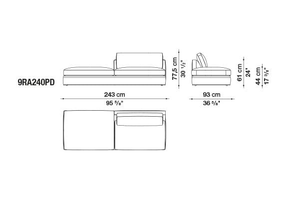 Ткань диван B&B Italia Ричард ARCH-00082196 - Вид №26