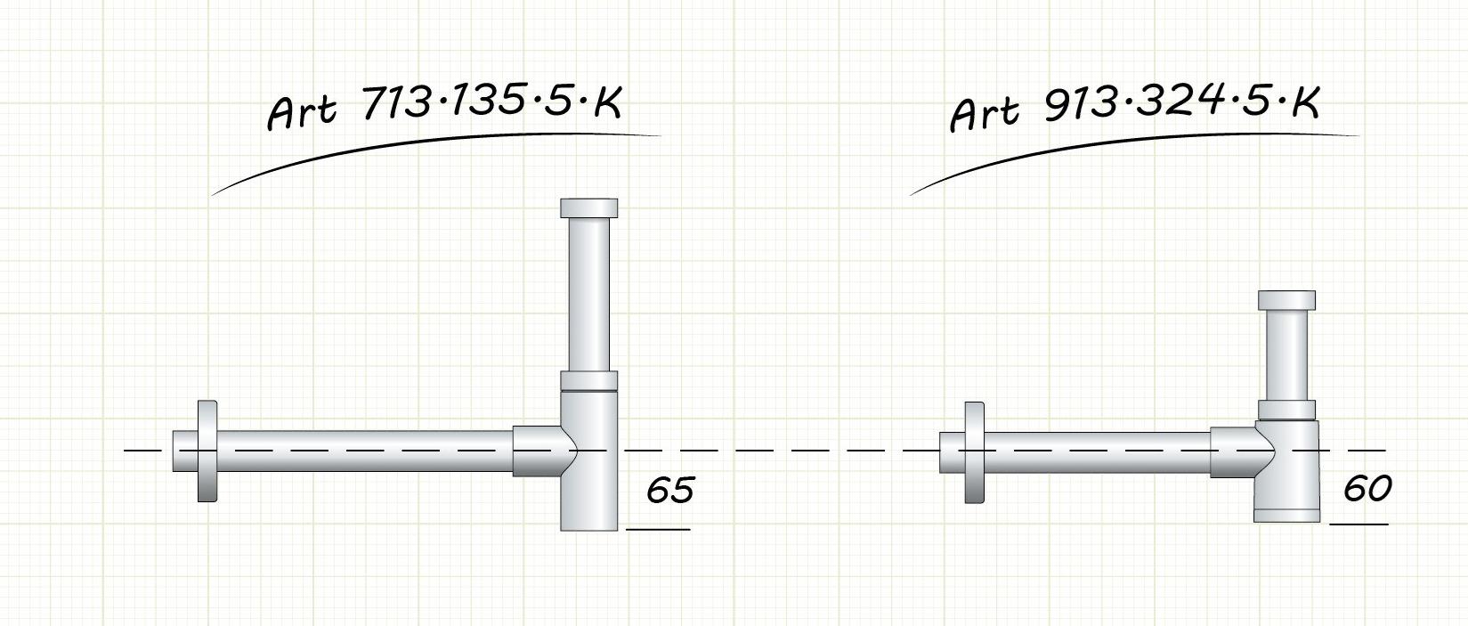 OMP Сифон из хромированной латуни для биде  913.324.5.k  - Вид №4