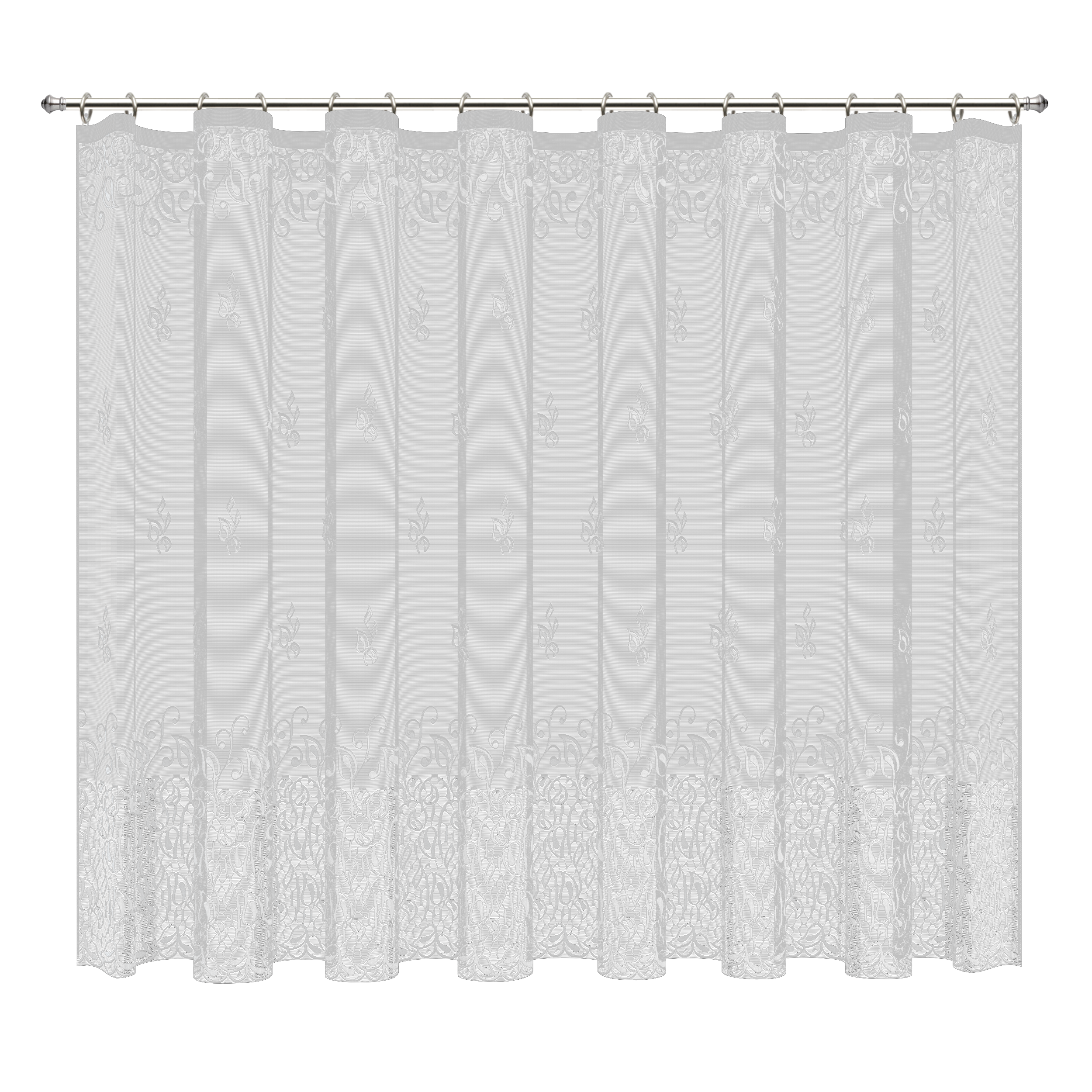 Santreyd Романс - тюль с цветочным жаккардом для кухни 250×160 см 89077314 STLM-0078044