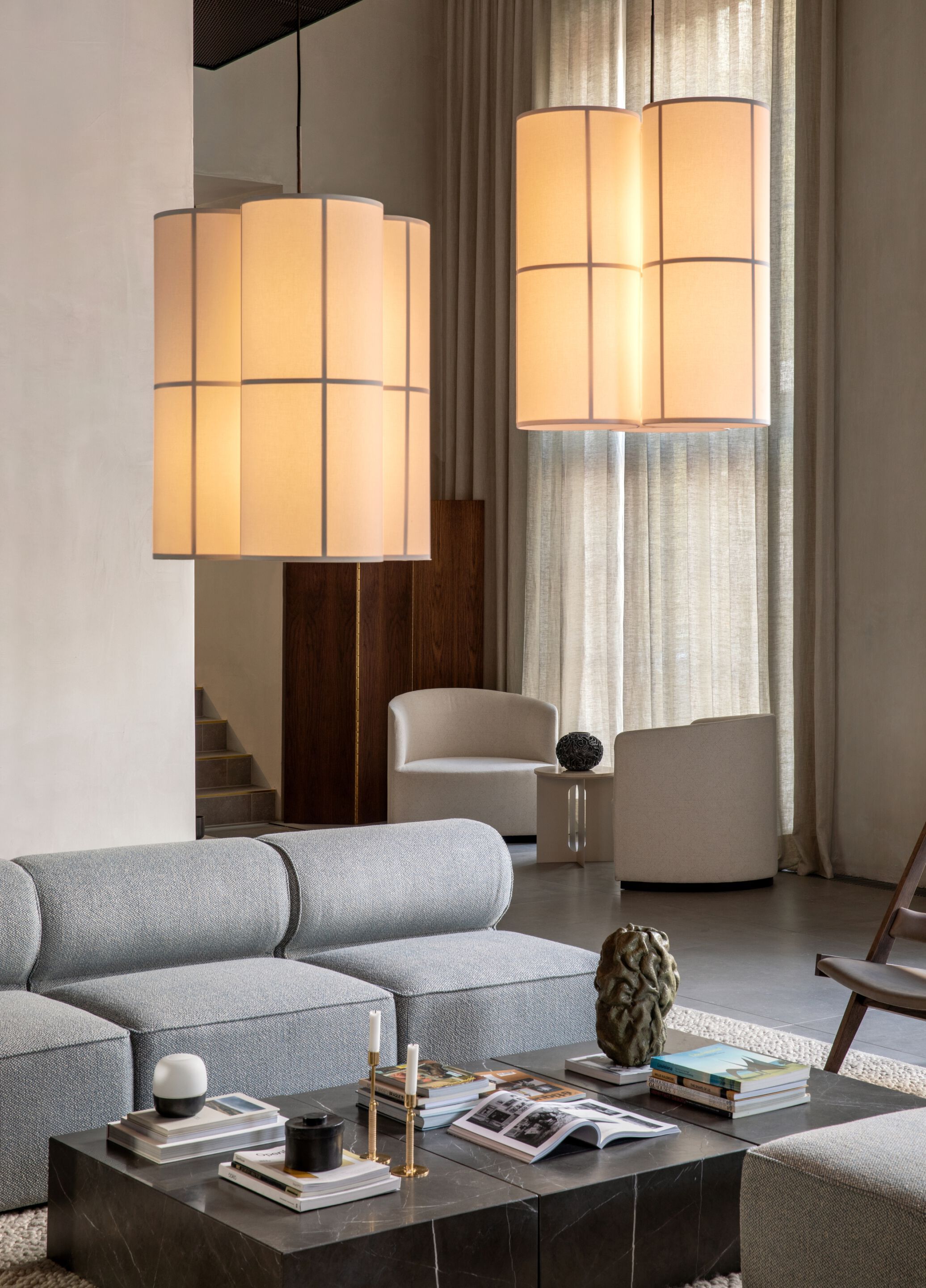 Подвесной светильник из льна Audo Copenhagen Hashira ARCH-00104800 - Вид №18