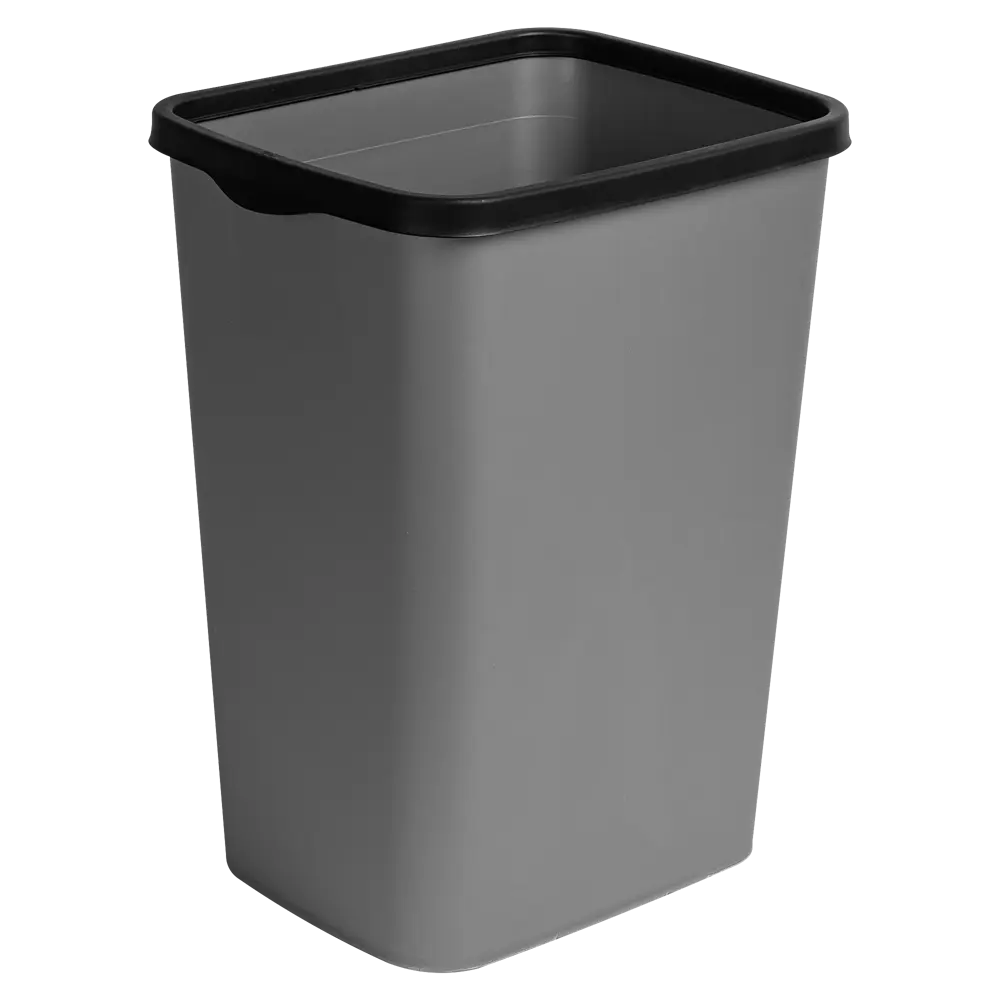 Бак для мусора 20 л Violet полипропилен цвет серый металлик/черный STLM-2050203