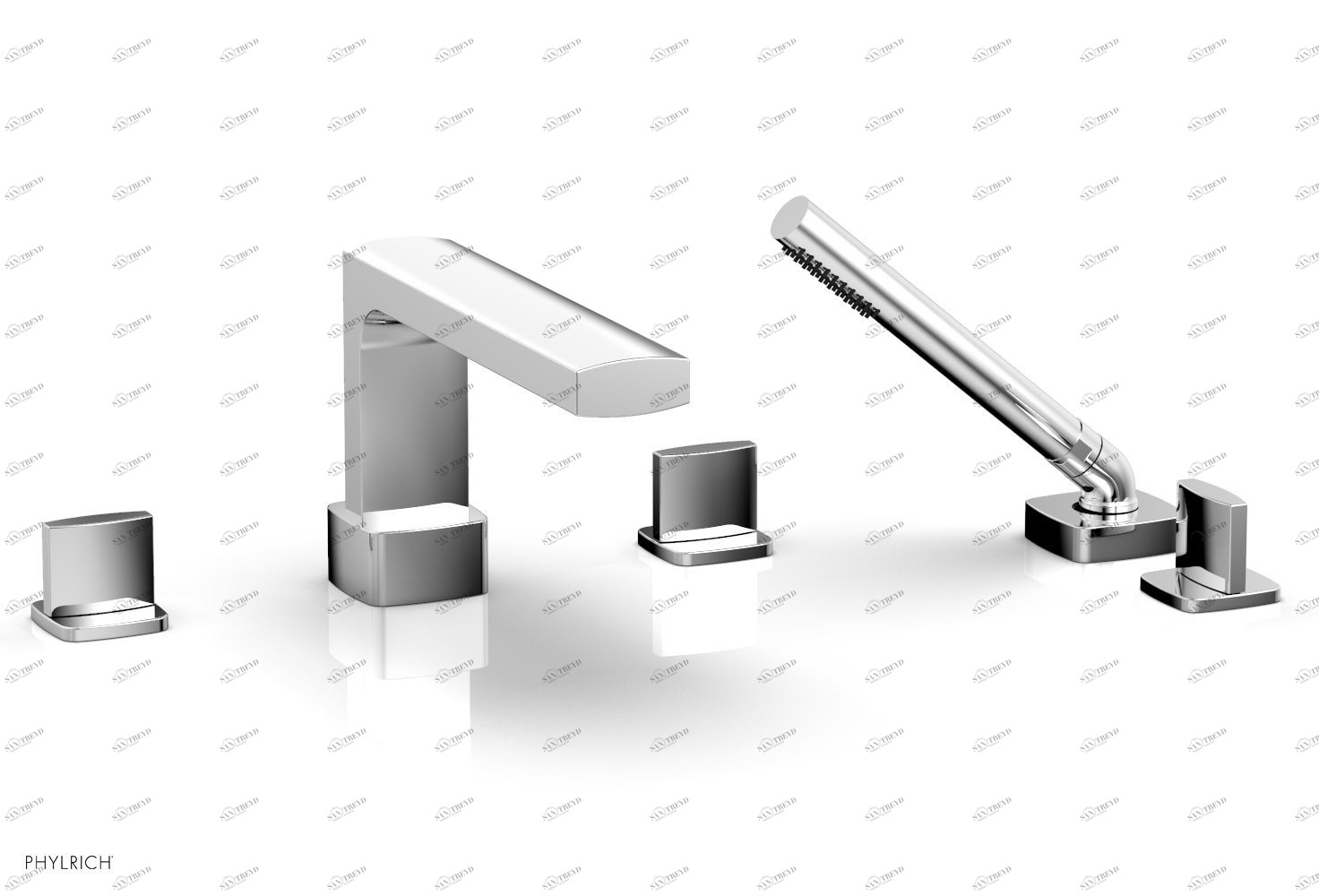 Смеситель для ванны RADI Phylrich  181-48-026 Хромированный 