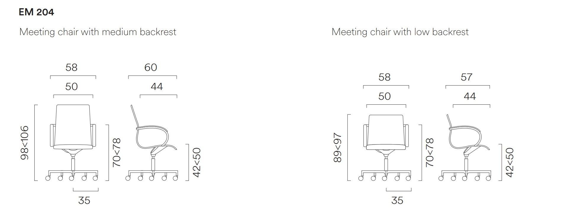 Кожаный регулируемый по высоте офисный стул с колесами FREZZA класс 2 ARCH-00135705 - Вид №2