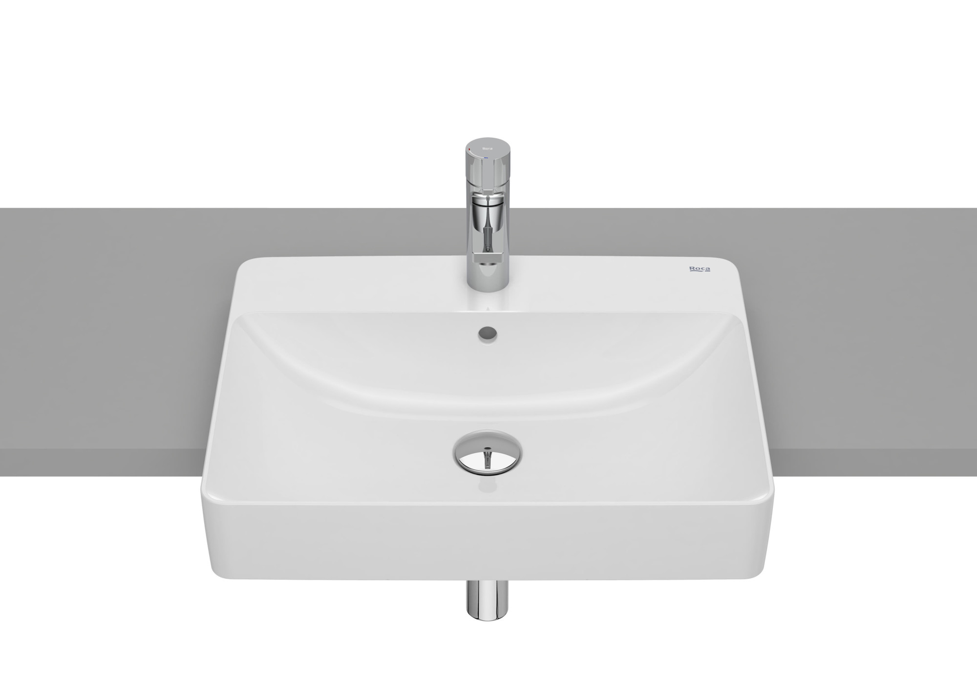 A32753S000 Полувстраиваемая раковина FINECERAMIC® для столешницы ROCA Inspira 