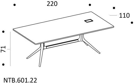 ICF Прямоугольный стол Notable sun-id-1464773 - Вид №3