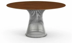 KNOLL Круглый стол из стали и дерева Platner