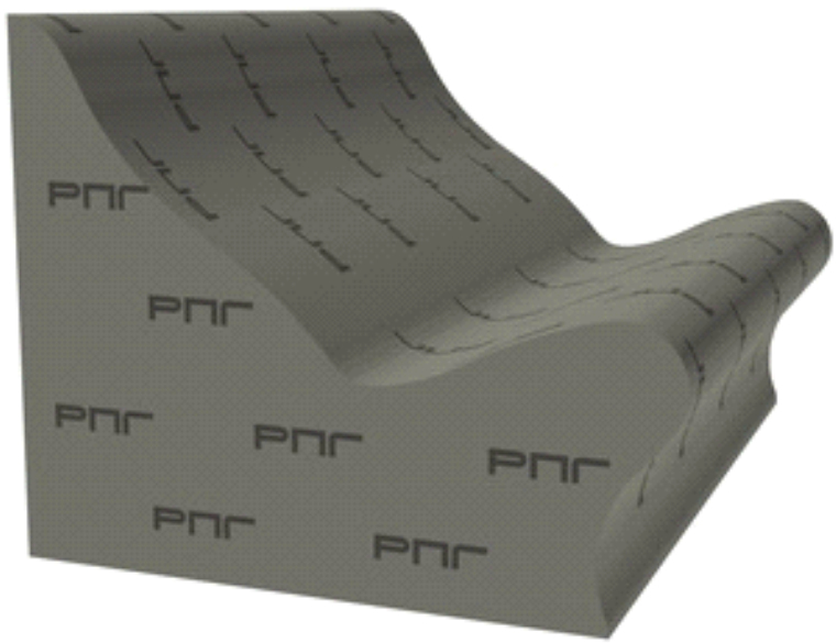 RPG16SUFO Лежак из RPG  пенополистирола для хаммам 1040x850x870