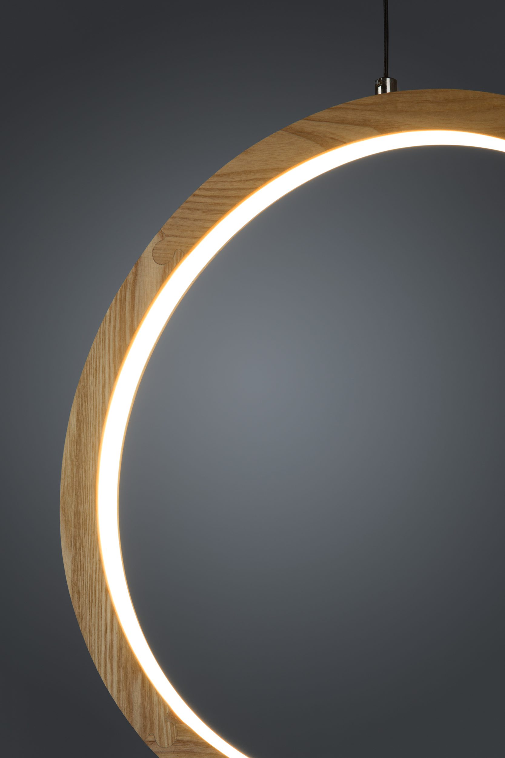 2000983199874 Подвесной светильник O-Wood диаметр 40 ELECTRORETRO Light Wood  - Вид №2