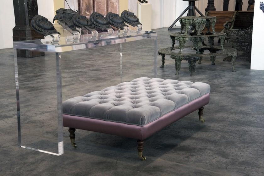 Domingo Salotti Пуф / подставка для ног из кожи Pouf capitonnè sun-id-1480082 - Вид №1