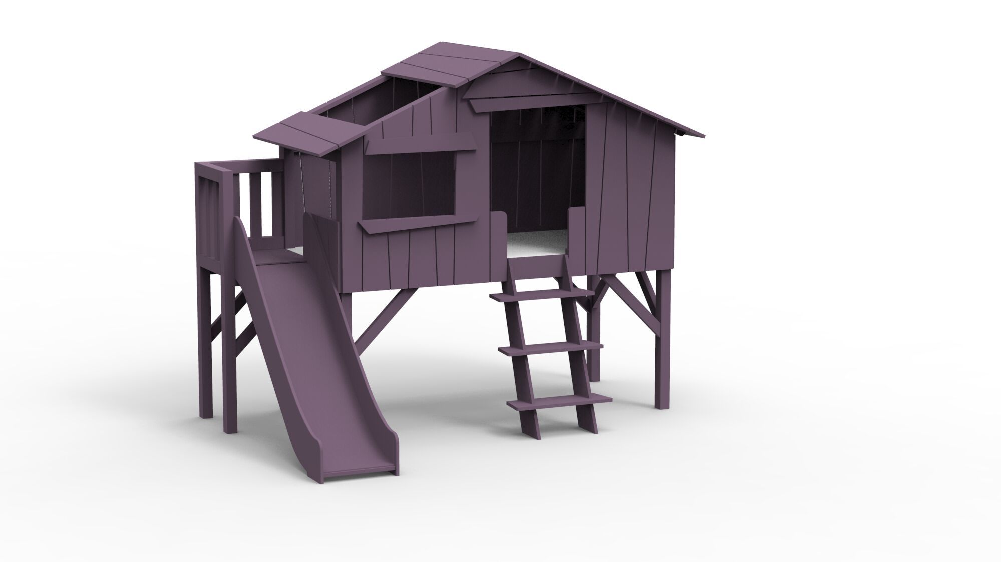 Кровать-чердак из МДФ с горкой и платформой Mathy by Bols TREEHOUSE BEDS &amp ARCH-00125739 - Вид №44