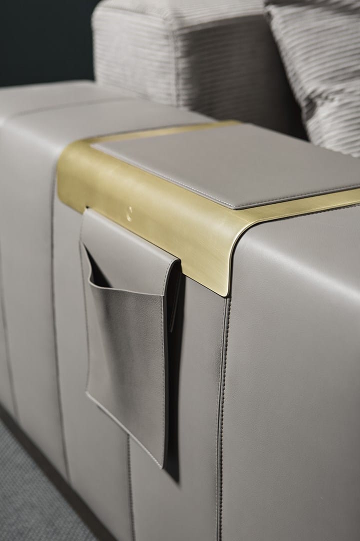 Кожаный диван с полуостровом Cantori VIETRI ARCH-00113248 - Вид №5