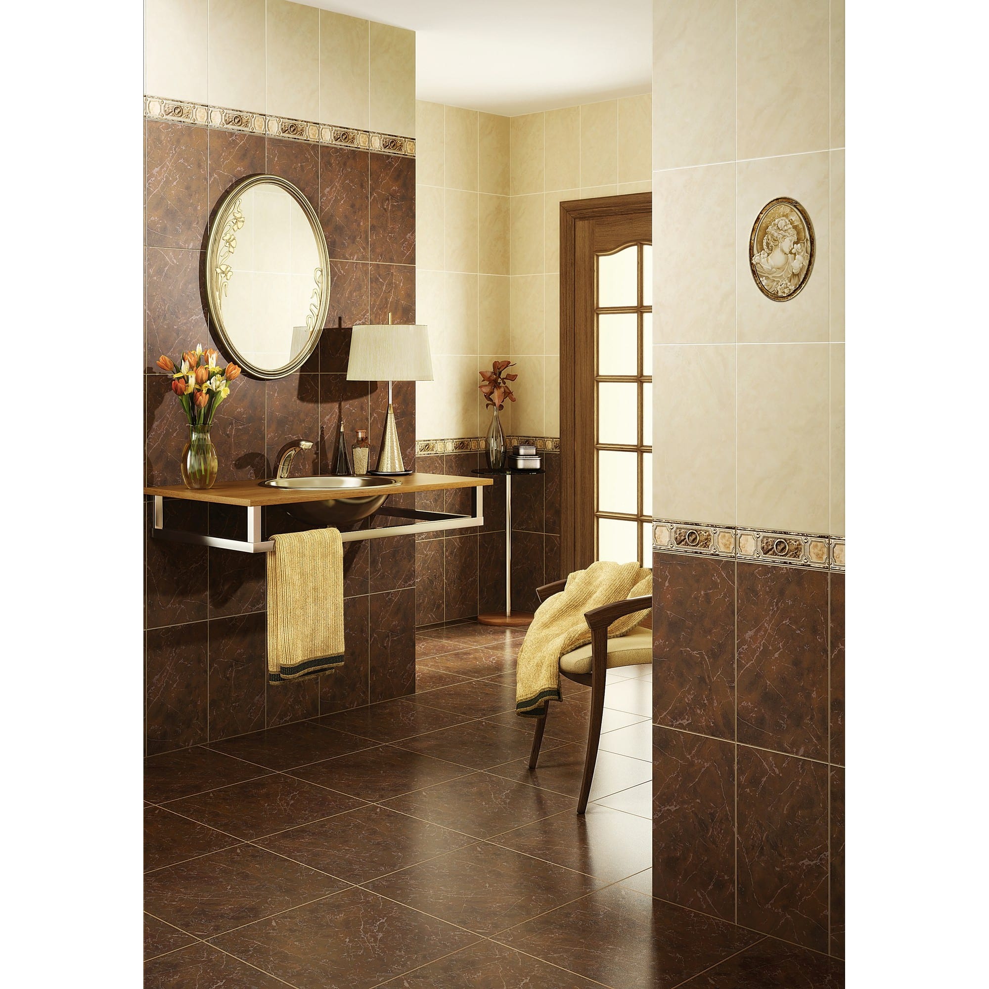 14175485 Бордюр «» 40x4.5 см цвет коричневый Pietra Santreyd - Вид №1