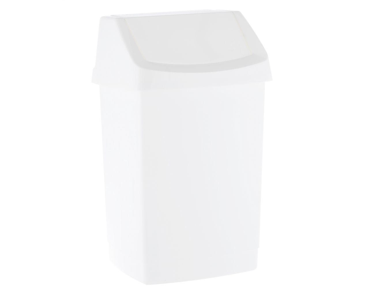 B8D Мусорная корзина с откидной крышкой из пластика вместимостью 50 л, цвет БЕЛЫЙ Merida 