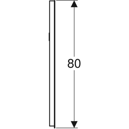 Y862340000 Зеркало с подсветкой Geberit Renova Compact Geberit  - Вид №15