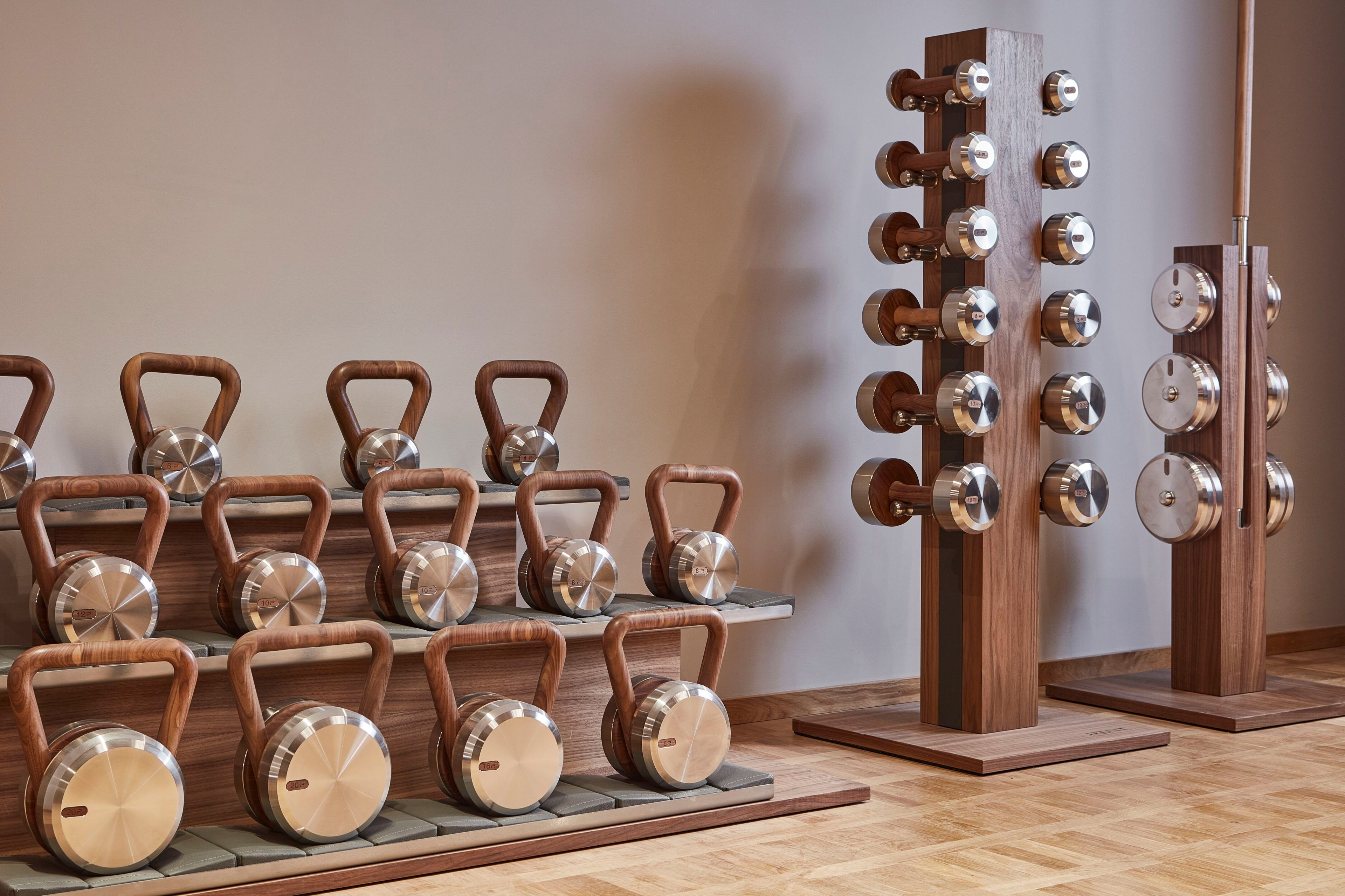 Набор гантелей из нержавеющей стали и дерева PENT Colmia ARCH-00024989 - Вид №5