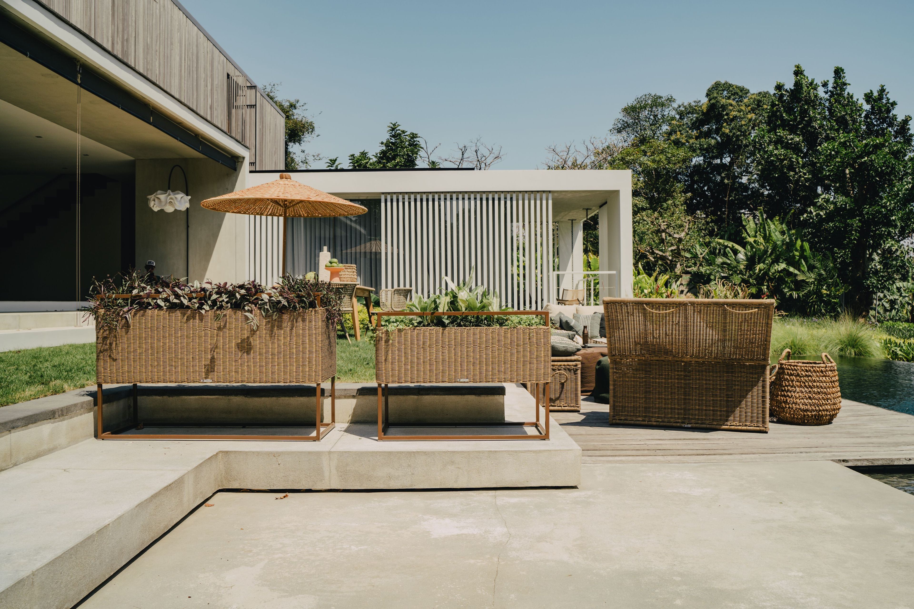 Прямоугольная плантатор из синтетического волокна cbdesign Tecno ARCH-00021024 - Вид №2