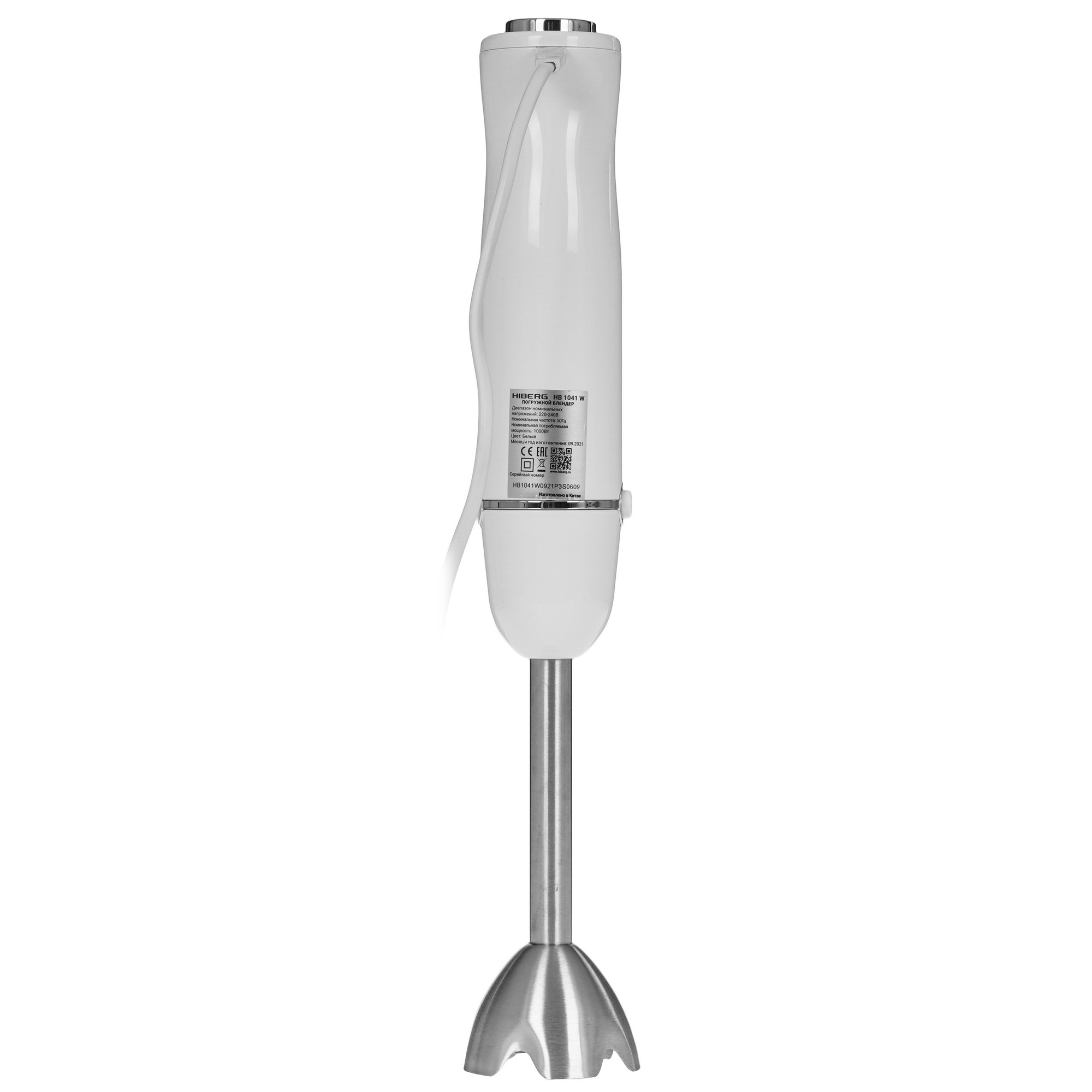 5069214 Блендер погружной HIBERG HB 1041 W белый STDN-0097181 - Вид №5