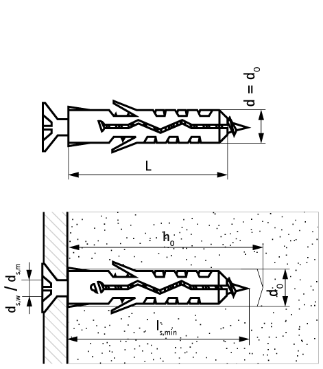 61001010 WEP Expansion Plug economical expansion anchor for all types of substrates walraven  - Вид №1