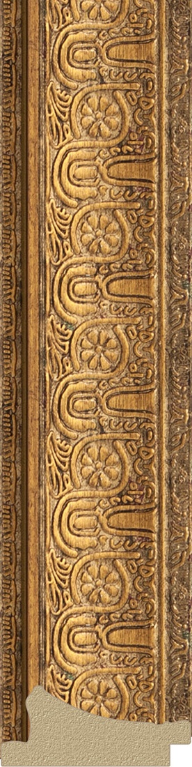 BY 1223 Зеркало с фацетом в багетной раме - медный эльдорадо 73 mm EVOFORM Exclusive - Вид №2