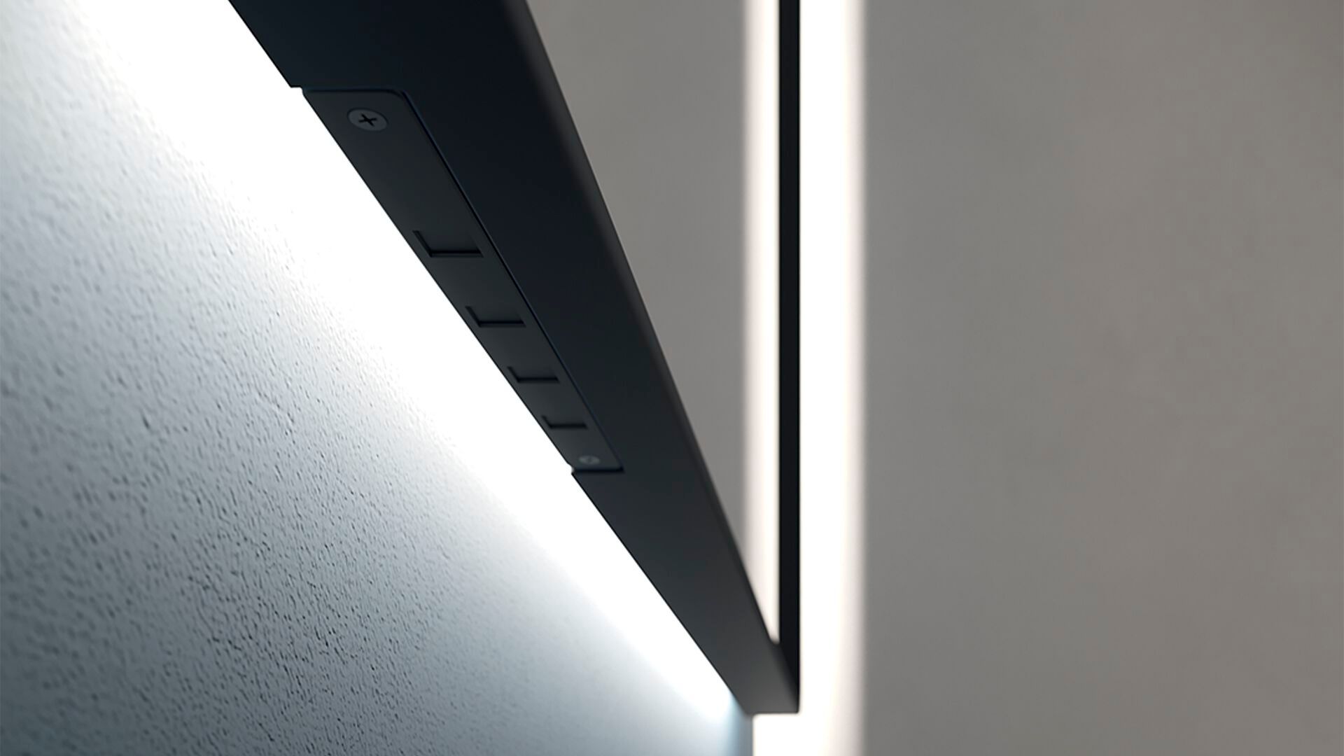 Квадратное зеркало со встроенным освещением для ванной комнаты INDA® ZARA + ARCH-00106114 - Вид №2