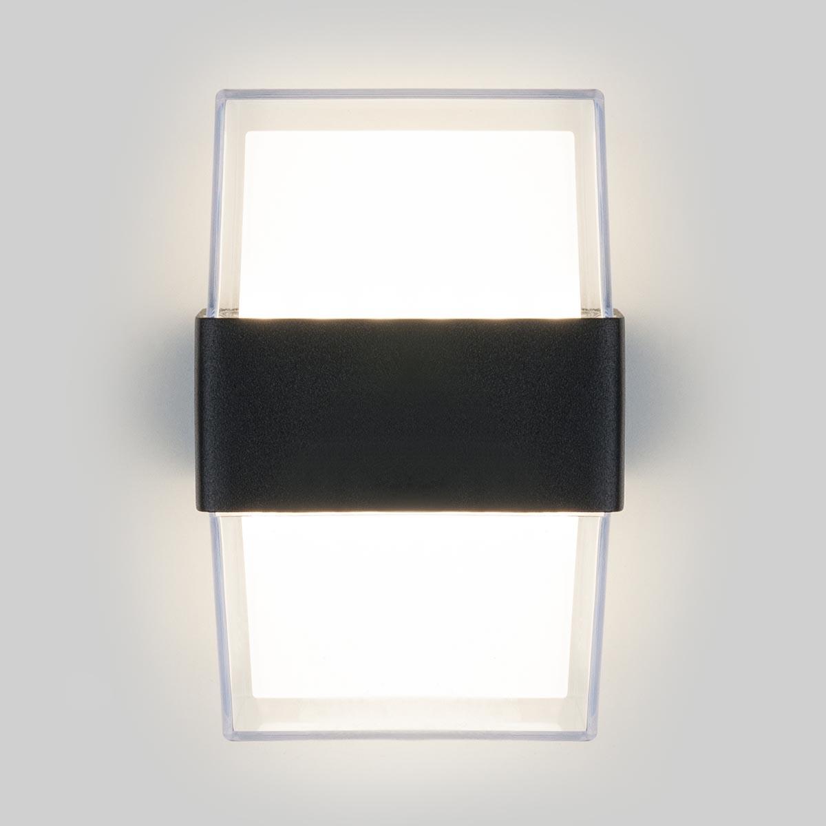 Уличный настенный светильник светодиодный 13х11х10 см черный Techno LED Maul 4690389150081 ELEKTROSTANDARD MAUL 00-3898505 Белый  - Вид №2
