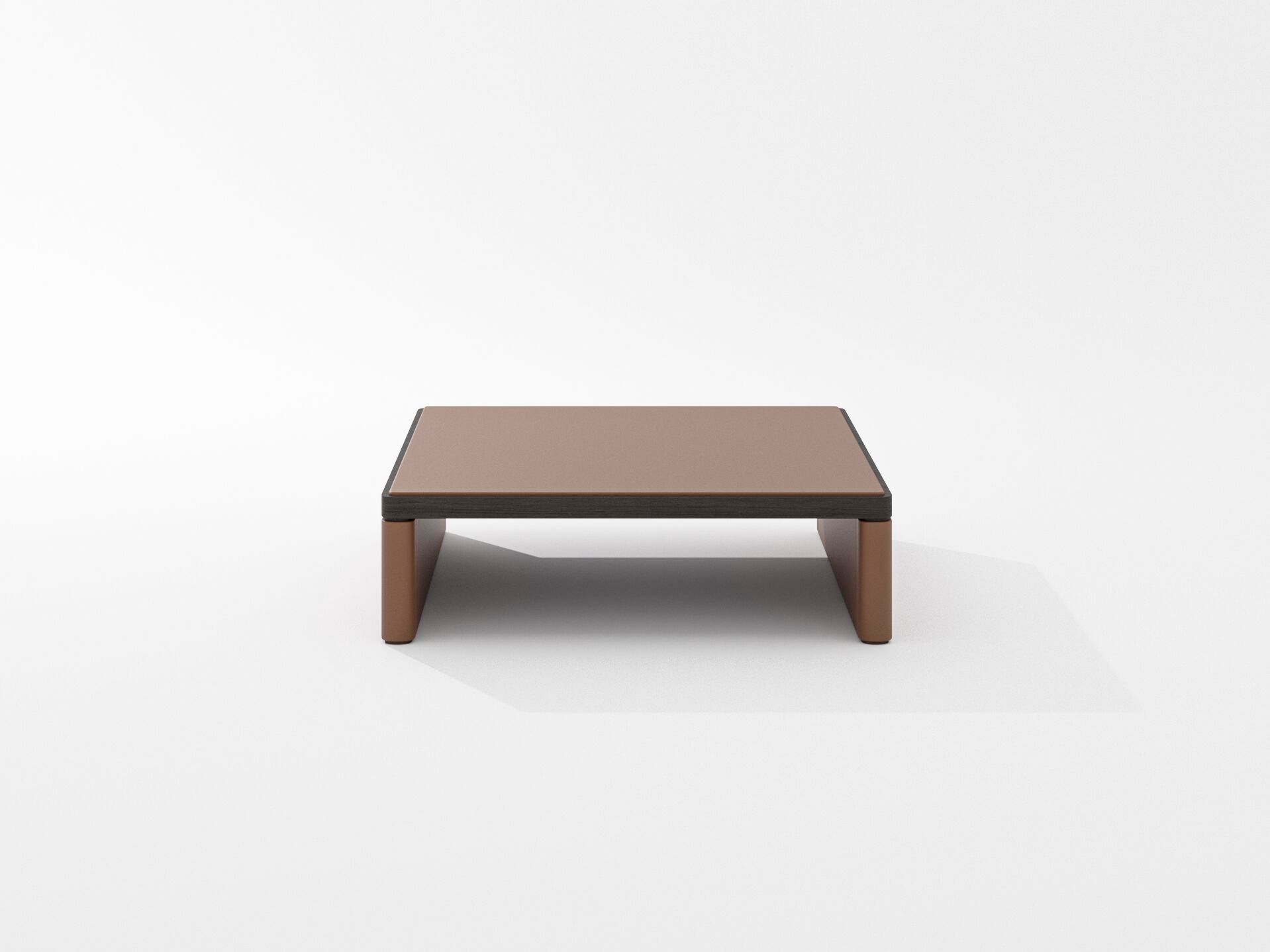 Квадратный кожаный журнальный столик PROF Flow ARCH-00043732 - Вид №10