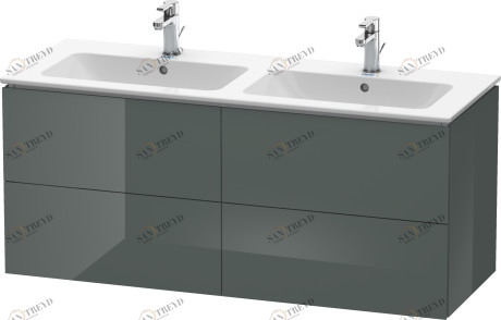 LC625903838 L-Cube Тумбочка подвесная Доломитово-серый глянцевый лак Duravit