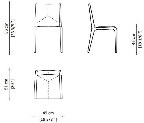Paolo Castelli Стул ясеня со встроенной подушкой Selima Sed.seli.700  - Вид №5