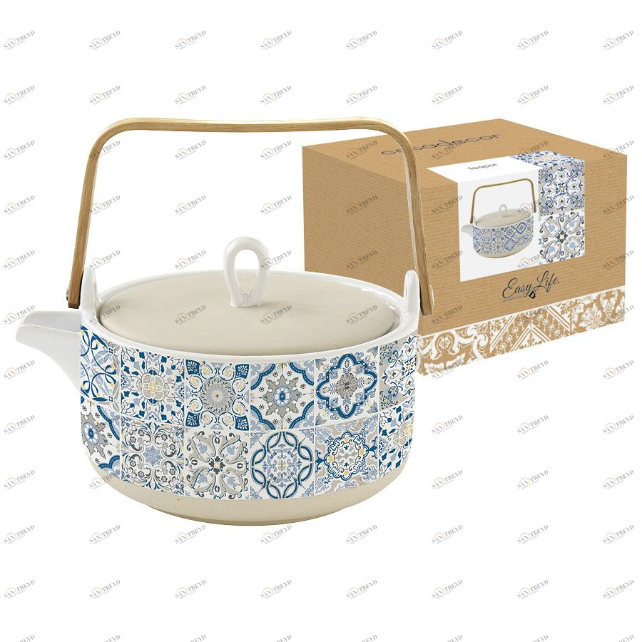 ELR1658CADB Чайник заварной Фарфоровый Easy Life Италия 