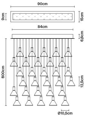 Fabbian Светодиодная подвесная лампа из боросиликатного стекла Multispot sun-id-1443996 - Вид №9