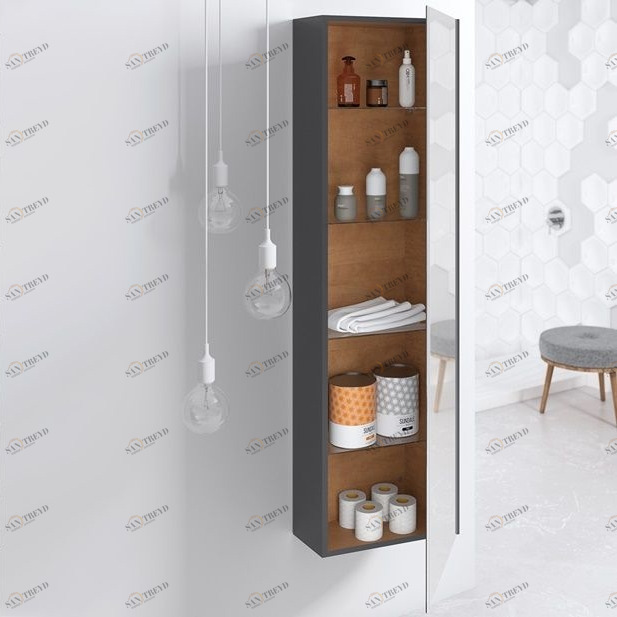 Sonia Пенал настенный FRACTAL METAL ANTRACITA 154999