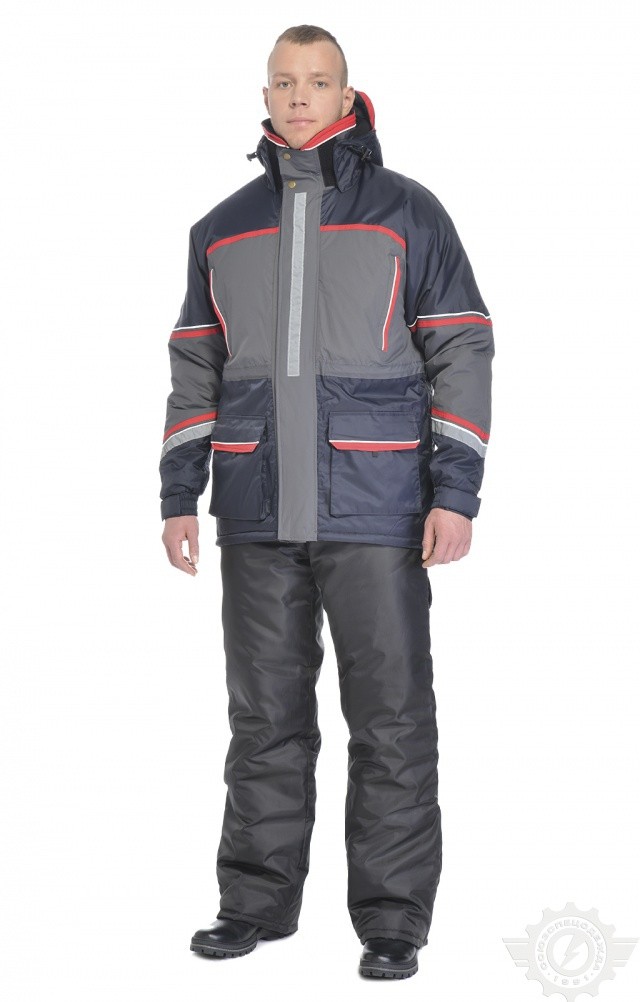 60900 Куртка "Байкал" зимняя с СВП  Зимняя спецодежда  размер 64-66/170-176 