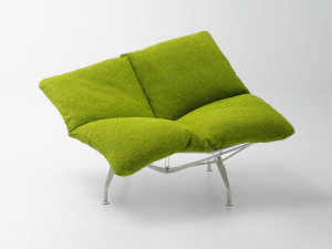 Садовый стул из нержавеющей стали и ткани