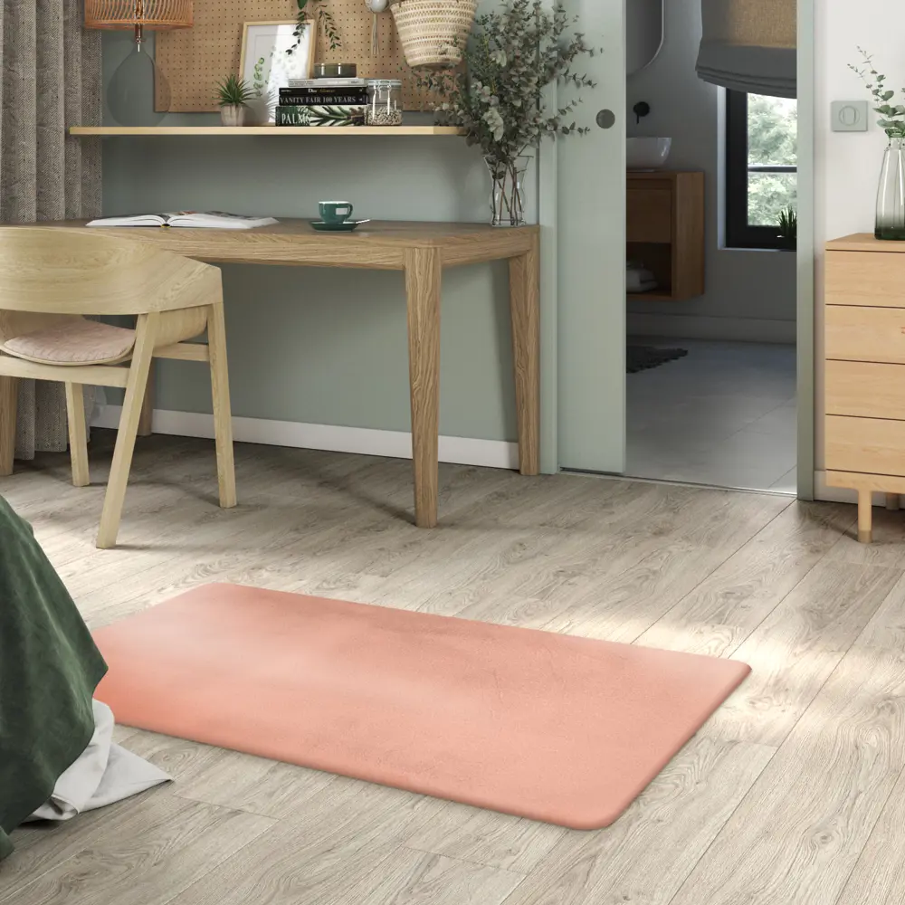 INSPIRE BIANCA — Искусственная шкура кролика розовая для уютного интерьера 83235386