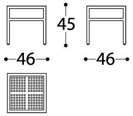 Varaschin Квадратный лакированный журнальный столик Victor 3974 - Вид №2