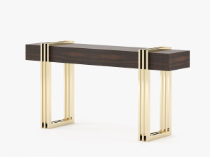 Деревянная прямоугольная консоль с ящиками