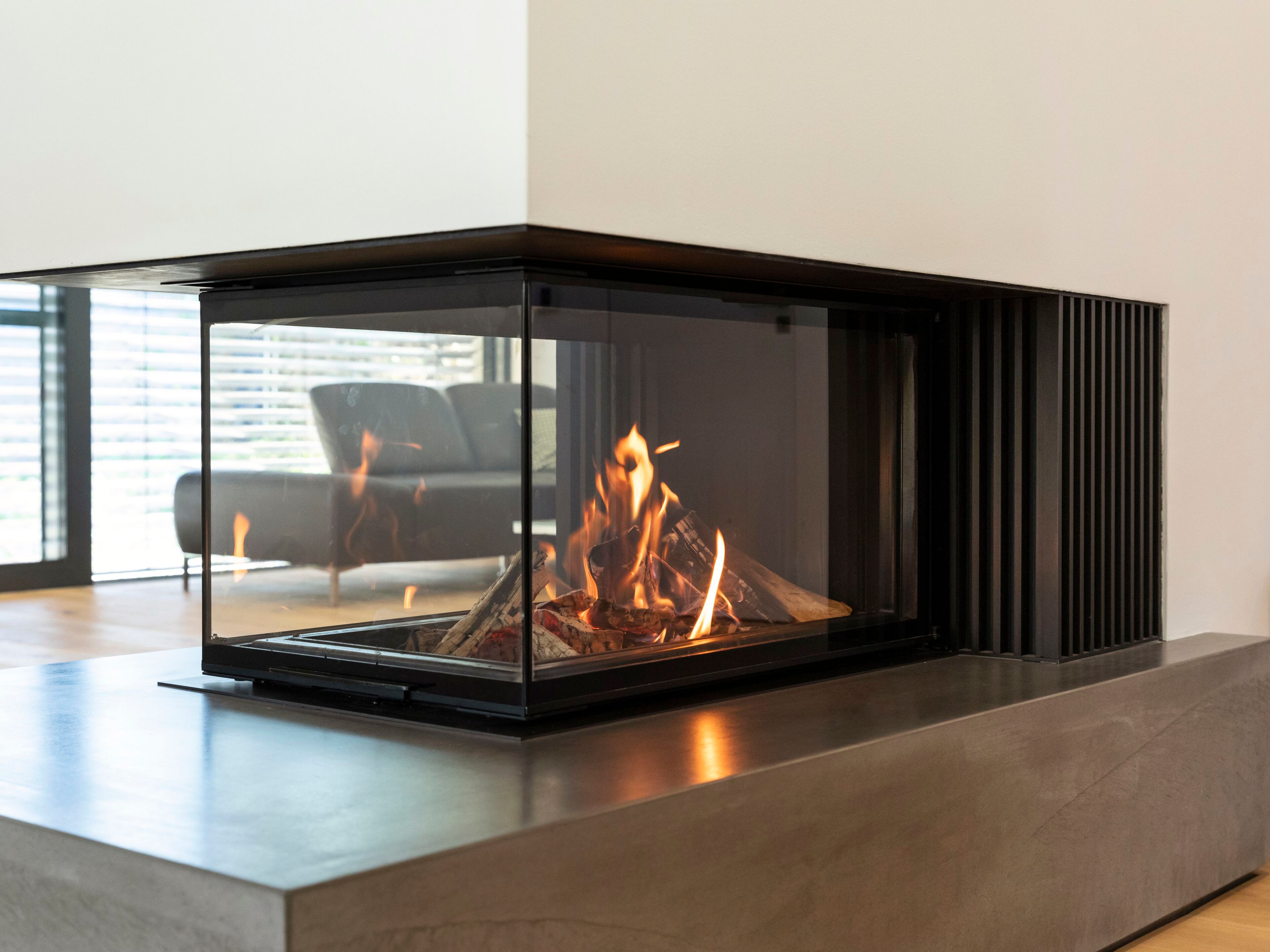 Стальной дровяной камин с тройным фасадом RÜEGG RIII ARCH-00055567