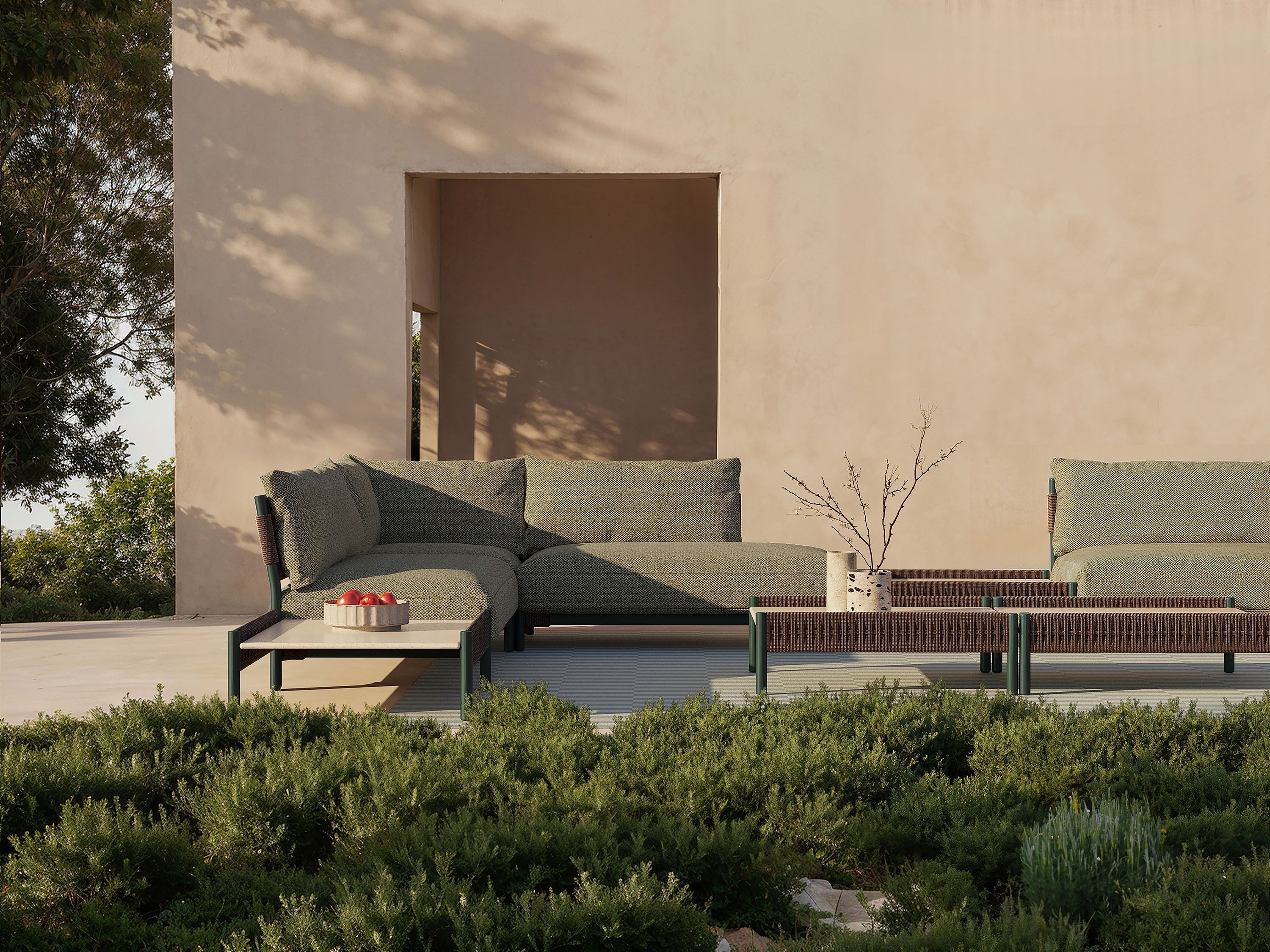 2-местный тканевый садовый диван Andreu World Brezal ARCH-00029985 - Вид №5