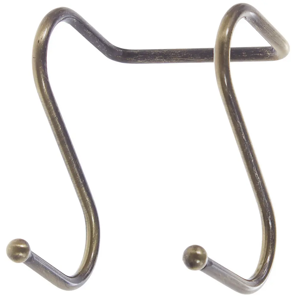 Крючок двухрожковый Delinia 4.5x5.5x5 см сталь цвет бронза STLM-2207072 - Вид №1
