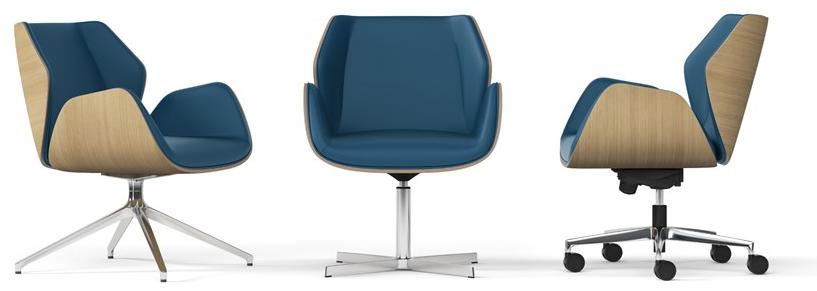 Arte & D Офисный стул поворотный на эстакаде Haiku wood Wc8062b  - Вид №1