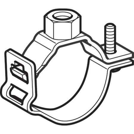 361.843.00.2 Хомут Geberit с соединительной муфтой M10, регулируемый Geberit  - Вид №1