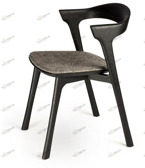 Ethnicraft Стул из лакированного дуба со встроенной подушкой Oak bok 51492 - 51493