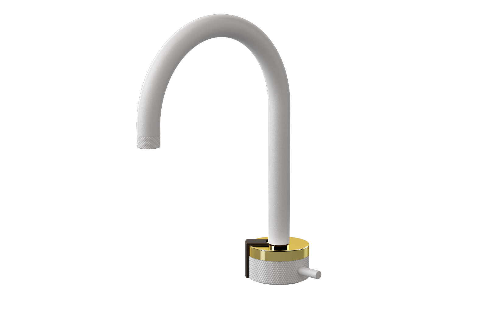 E-11502-R1PB-L2OB-WT Однорычажный прогрессивный смеситель для раковины - излив 16см GRAFF MOD+