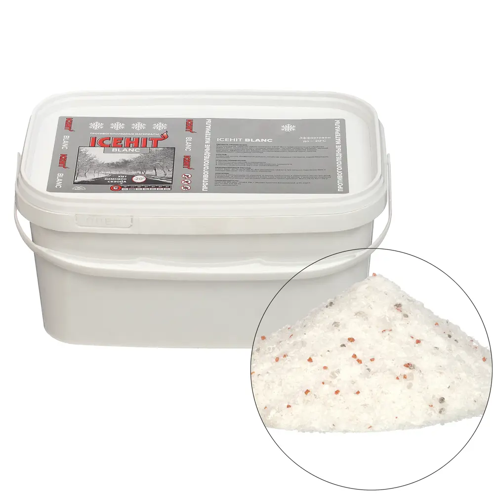 Противогололедный реагент Santreyd ICEHIT Blank 4 кг для эффективной борьбы с обледенением 89270623 STLM-1536084
