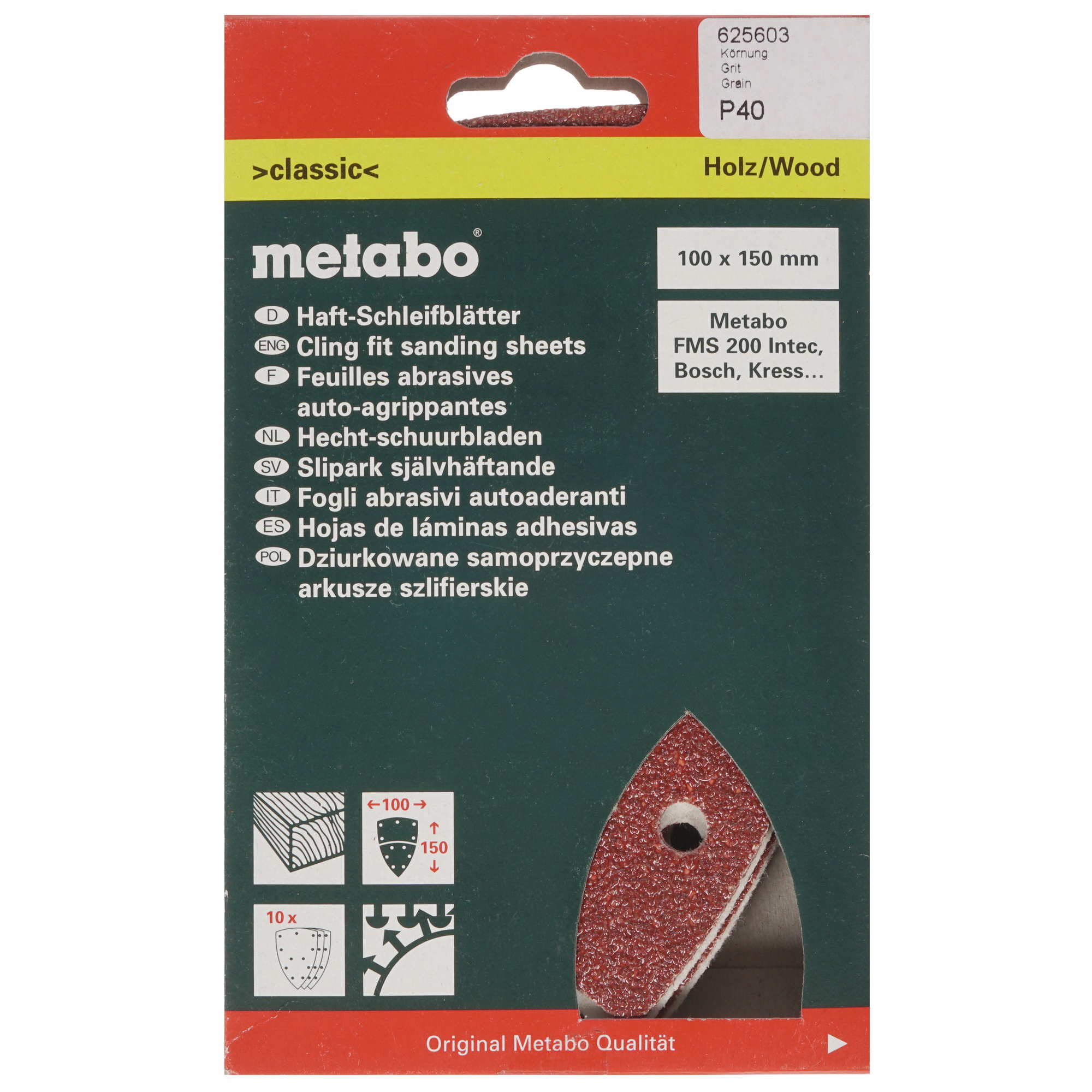 Шлифовальный лист Metabo 625603000 1151253 STDN-0128100