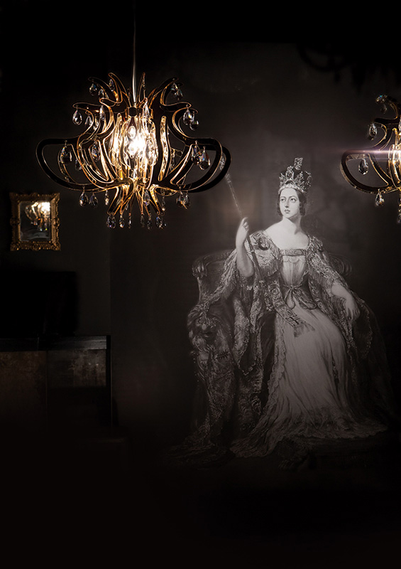 Подвесной светильник Lillibet Gold от Slamp LIL14SOS0000O SLAMP ДИЗАЙНЕРСКИЕ 243567 Золотой  - Вид №6