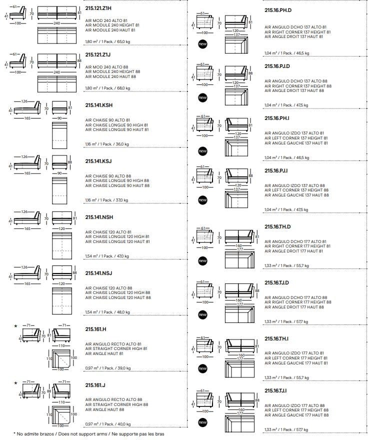 Модульный угловой диван из ткани SANCAL ARCH-00063826 - Вид №3